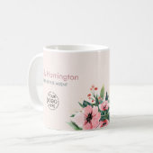 Mug Agent Immobilier Rose Blush Bloom (Devant gauche)
