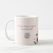Mug Agent Immobilier Rose Blush Bloom (Gauche)