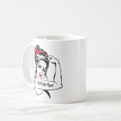 Mug Agent Immobilier Rosie Le Riveter Pin Up (Devant gauche)