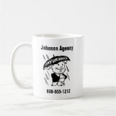 Mug Agent ou organisme d'assurance Personnaliser 2 côt (Gauche)