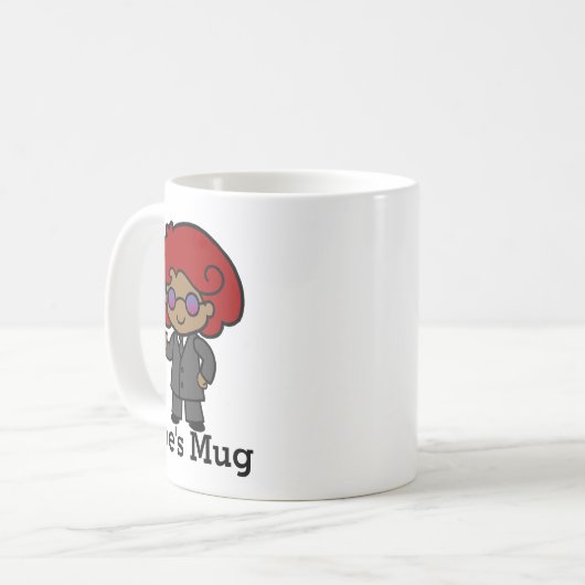Mug Agente secrète mignonne fille (Devant gauche)