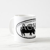 Mug AGHA-Nouveau logo Tasse-ovale (Devant gauche)