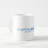 Mug Agilité de Sheltie - pouvez-vous la manipuler ? (Devant gauche)