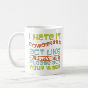 Mug Agissez votre salaire - Un cadeau amusant pour Off