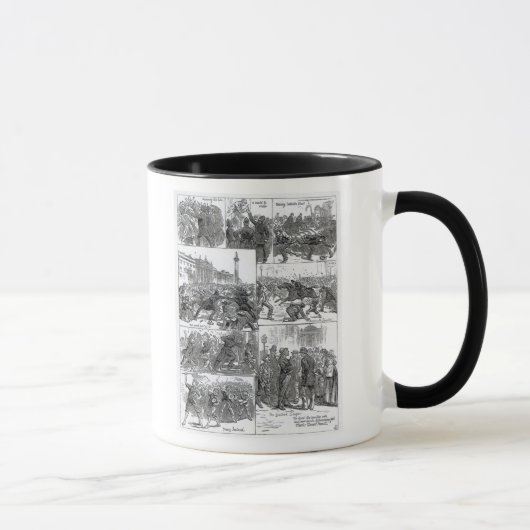 Mug Agitation irlandaise de ligue de terre (Droite)