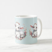 Mug Agneau mignon avec la couronne florale (Devant droit)