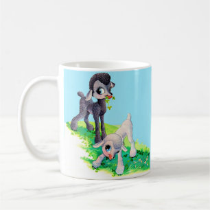 Mug agneau noir agneau blanc