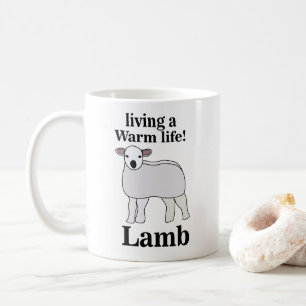 Mug Agneau Vivant Une Vie Chaude Agneau Drôle