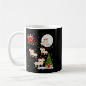 Mug Agneaux Mouton Père Noël Sleigh Flying Funny Magiq (Gauche)