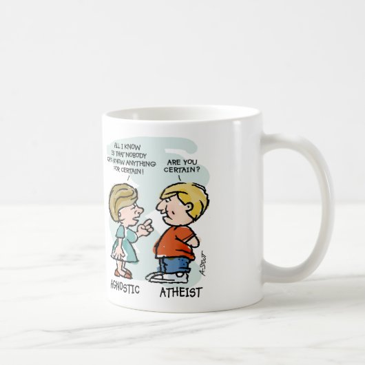 Mug Agnostic vs Atheist - (Droite)