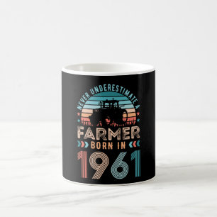 Mug Agriculteur né en 1961 60e anniversaire Farming Gi