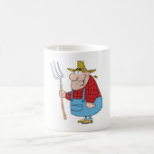 Mug Agriculteur Transportant Une Fourche (Centre)