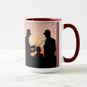 Mug Agriculteurs et coucher du soleil