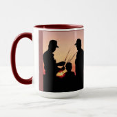 Mug Agriculteurs et coucher du soleil (Gauche)