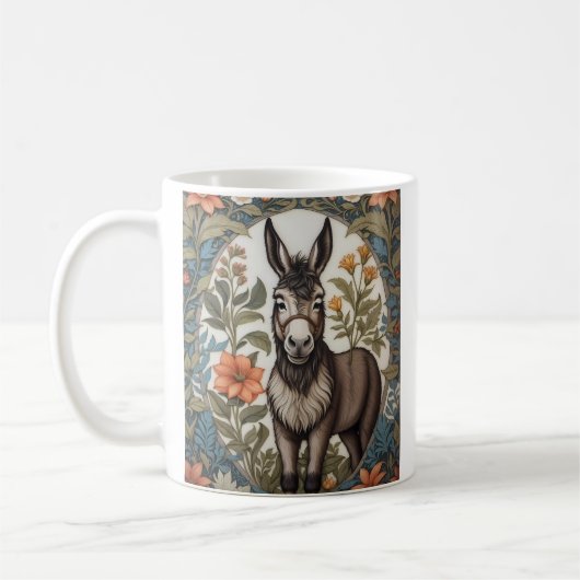 Mug Agritourisme Donkey William Morris inspiré (Gauche)
