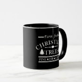 Mug Agritourisme Joyeux arbres de Noël (Devant droit)