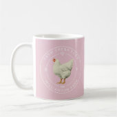 Mug Agritourisme Vintage Hen Oeufs Carton Parfait Rose (Gauche)