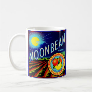 Mug agrume de marque de Moonbeam d'étiquette de caisse