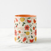Mug Agrumes Orange Fruits Motifs sans couture (Centre)