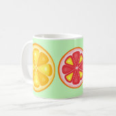 Mug Agrumes TROPICALES FRUITS D'ÉTÉ Citrons d'orange (Devant gauche)