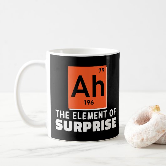 Mug Ah Élément De Chimie Surprise Drôle Étudiant (Avec donut)