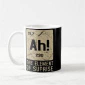 Mug Ah l'élément de surprise Drôle de chimie Science (Gauche)