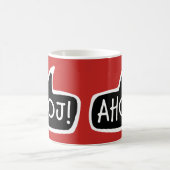 Mug AHOJ ! Tchèque Salutation, Hello Speech Bubble (Centre)
