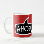 Mug AHOJ ! Tchèque Salutation, Hello Speech Bubble (Gauche)