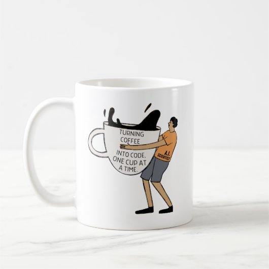 MUG AI SCIENTIFIQUE TRANSFORMER LE CAFÉ EN CODE (Gauche)