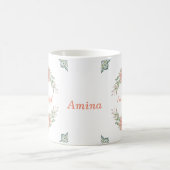 Mug Aïd Moubarak Fleurs mignonnes Wreath Lampe islamiq (Centre)