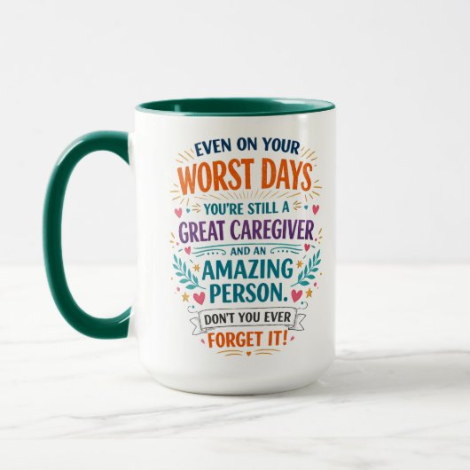 Mug Aidant de propriété drôle | Aidant heureux (Gauche)