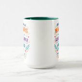 Mug Aidant de propriété drôle | Aidant heureux (Centre)