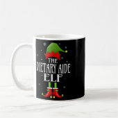 Mug Aide alimentaire Elf Xmas drôle Famille correspond (Gauche)