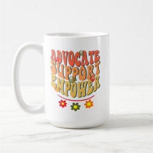 Mug Aide aux avocats Empower, Social Worker Retro