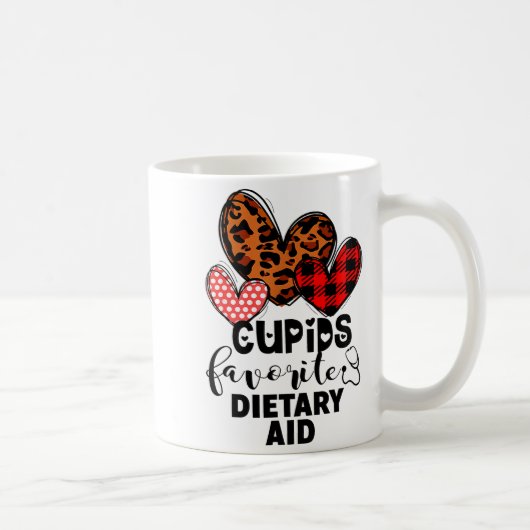 Mug Aide diététique préféré de Cupidon Cadeau d'infirm (Droite)