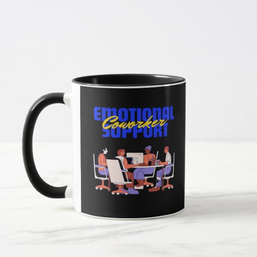Mug Aide émotionnelle Coworker Classic Pour Mème Drôle (Gauche)