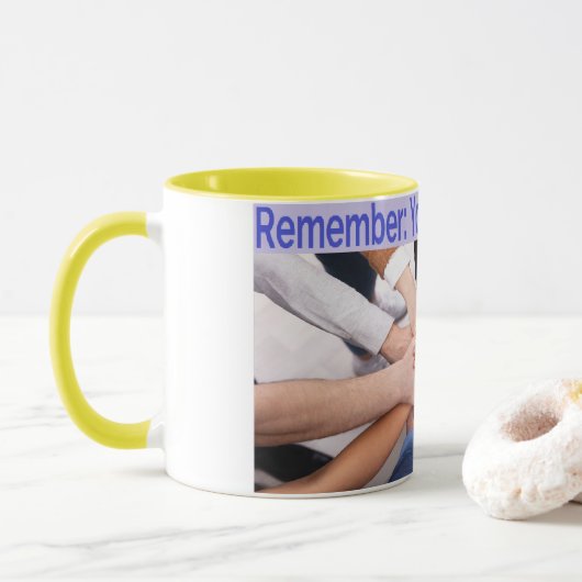 Mug Aide et soutien en santé mentale (Avec donut)