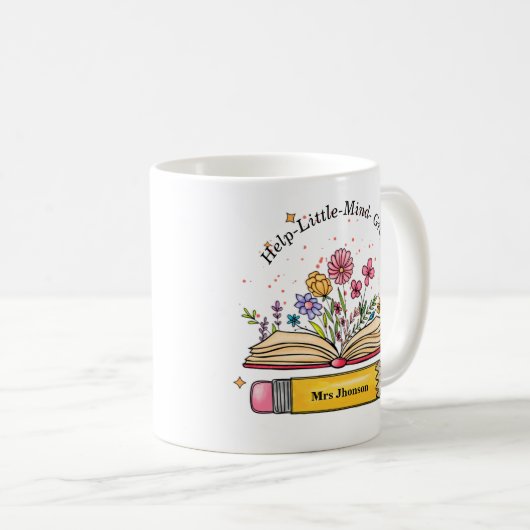 Mug Aide petit esprit croissance enseignant maman cade (Devant droit)