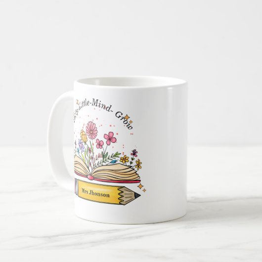 Mug Aide petit esprit croissance enseignant maman cade (Devant gauche)