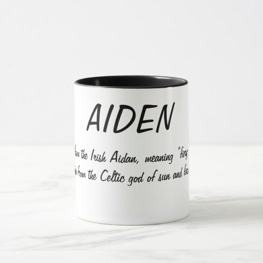 Mug Aiden Name Signification (Centre)