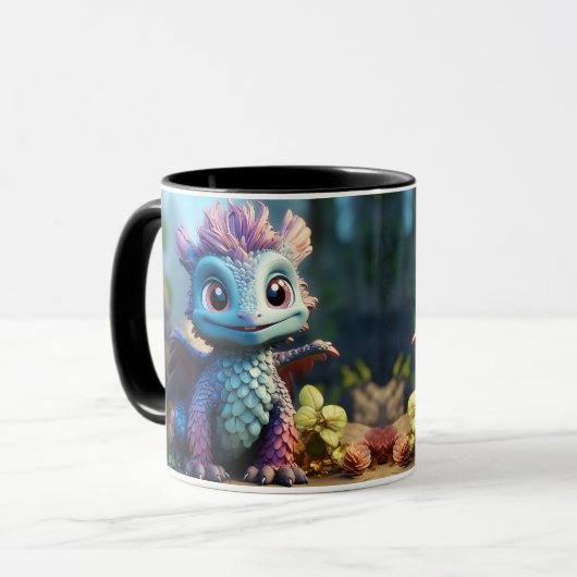 Mug Aiden, un dragon lunaire (Devant gauche)