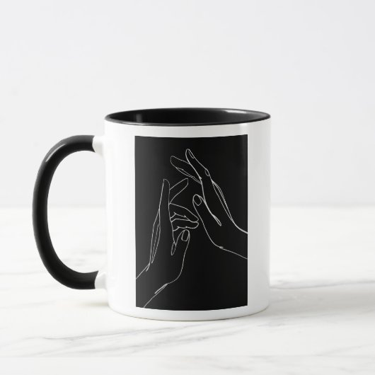 Mug Aider les mains (Gauche)