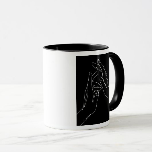 Mug Aider les mains (Devant droit)