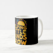 Mug Aider les petits esprits à grandir Enseignant Wild (Devant droit)