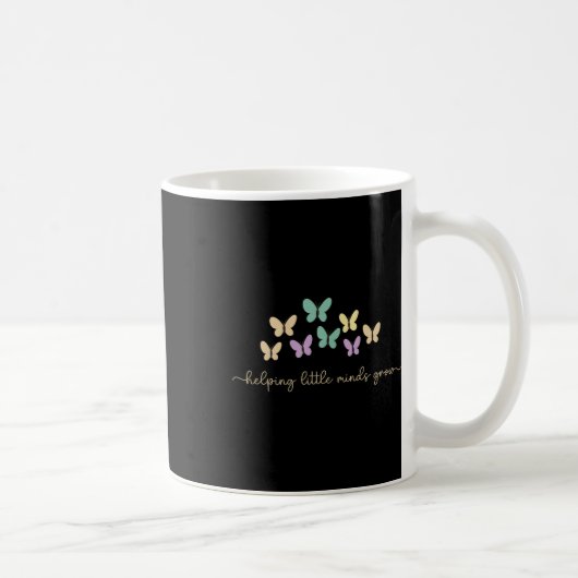 Mug Aider les petits esprits grandir Papillon Rétro En (Droite)