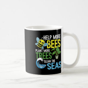 Mug Aider Plus D'Abeilles Plante Plus D'Arbres Nettoye
