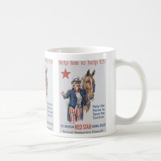 Mug Aidez-le à aider les États-Unis ! (Droite)