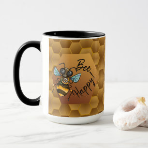 Mug Aie Du Bonheur ! Abeille de miel mignonne