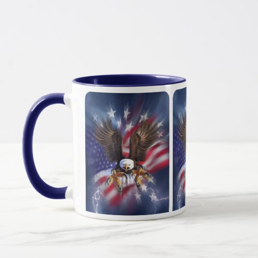 Mug Aigle à drapeau américain (Gauche)