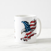 Mug Aigle à drapeau patriotique américain (Devant droit)